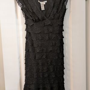 Max Studio Elegant Black Textured Maxi Dress